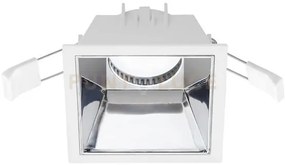 Gfa624- faretto da incasso bianco opaco e cromo 1 luce attacco gu10...