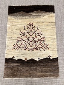 Loribaft Tappeto 100x70 Beige (Iran) Annodato A Mano