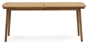 Kave Home - Tavolo allungabile da esterno Thianna in legno massello di acacia 180 (240) x 90 cm FSC 10