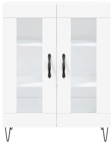 Credenza bianca 69,5x34x90 cm in legno multistrato