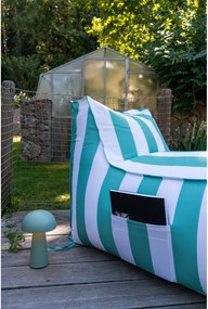 Pouf da giardino bianco e verde – Bonami Essentials