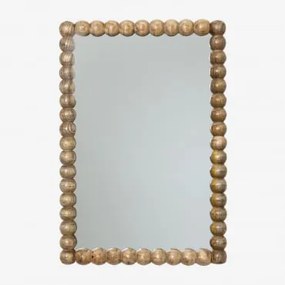 Specchio di legno rettangolare in legno di mango (47x68 cm) Fearne - Sklum