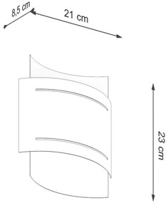 Sollux SL.0981 - Applique HESTIA 1xG9/40W/230V nera