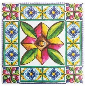 Tovaglietta in plastica 6 pezzi 37x37 cm Costiera - VDE Tivoli 1996