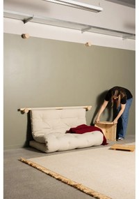 Divano di colore naturale allungabile con rivestimento in lino 135 cm Hooked – Karup Design