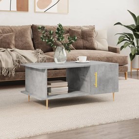 Tavolino Da Salotto Grigio Cemento 90x50x40cm Legno Multistrato /