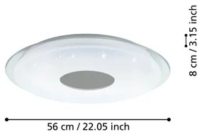 Eglo 900005- Plafoniera LED dimmerabile LANCIANO-Z LED/44,8W/230V 2700-6500K
