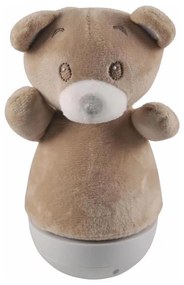 Lampada notturna LED RGB per bambini con melodia 3xAAA/5V orso