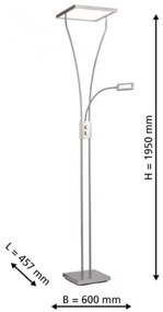 Leuchten Direkt 11722-55 - Lampada LED dimmerabile MARIAN LED/33W/230V + LED/3,6W