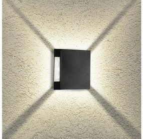 Brilagi - Applique da parete per esterni a LED QUADRAY LED/4W/230V nero IP65