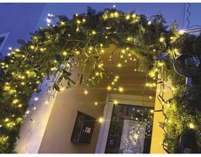 Catena LED da esterno natalizia 200xLED/8 modalità 8,6m IP44 bianco caldo