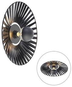 Lampada da parete rustica nera - LLeia