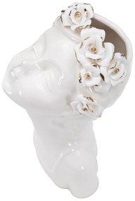 Vaso in porcellana bianca Young Lady - Mauro Ferretti