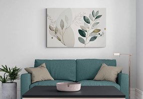 Quadro su tela – Piantine boho in cerchio