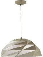 Sospensione Contemporanea Origami Cupola Ferro Oro 1 Luce E27