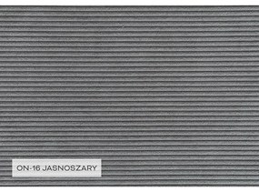 Divano letto in velluto a coste grigio (angolo destro) Lofty Lilly - Miuform