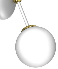 Applique  JOY 2xE14/40W/230V bianca/oro