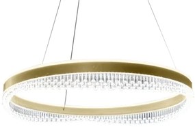 Lampadario LED a sospensione con filo LED/52W/230V diametro 60 cm oro