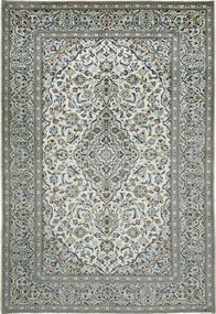 Kashan Tappeto 290x200 Beige (Iran) Annodato A Mano