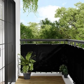 Paravento Da Balcone Nero 90x800 Cm 100% Poliestere Oxford /