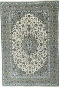 Kashan Tappeto 300x200 Beige (Iran) Annodato A Mano