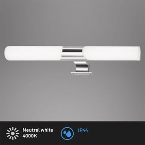 Applique Moderno Klak Metallo Cromo Led 12W Ip44