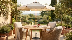 DOMINUS - ombrellone rotondo da giardino palo centrale in legno 2,5 m