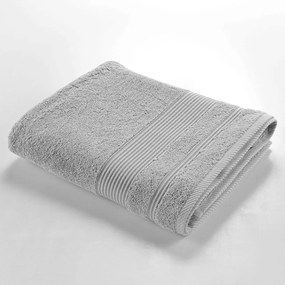 Asciugamano in spugna di cotone grigio chiaro 90x150 cm Tendresse - douceur d'intérieur