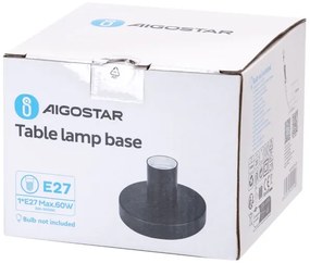 Aigostar - Lampada da tavolo 1xE27/60W/230V nero