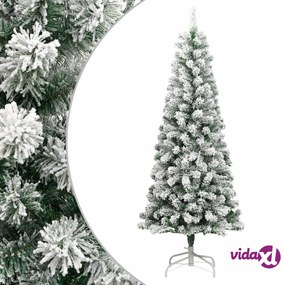 vidaXL Albero Natale Artificiale Incernierato con Neve Fioccata 180 cm