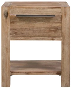 Comodini con cassetti 2 pz 40x30x48 cm legno massello di acacia