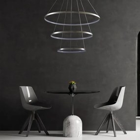 Lampadario LED a sospensione con filo LEA LED/60W/230V 4000K diametro 80 cm cromo