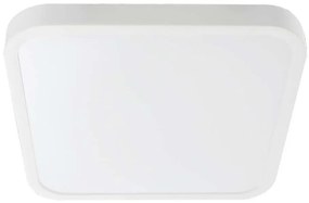 Plafoniera LED bagno 24W 230V IP44 3000K 29x29 cm bianco