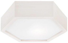 Plafoniera HEX 1xE27/60W/230V d. 32 cm bianco pino