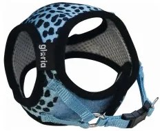 Imbracatura per Cani Gloria Leopardo M 27-35 cm Azzurro