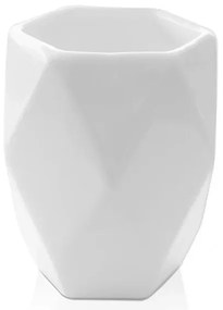 Portaspazzolini bagno da appoggio bianco Gedy serie Dalia in ceramica