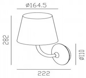 Gardino LX1791 - LED Applique da esterno VIOLA LED/7W/230V IP65