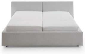 Letto matrimoniale imbottito grigio chiaro rete non inclusa 140x200 cm Cube – Meise Möbel