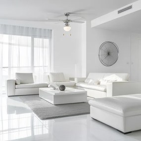 ZEVENTI - Ventilatore da soffitto NAVAGIO 1xE27/60W/230V nero/bianco