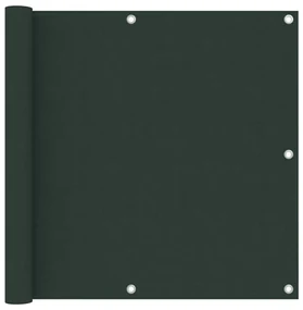 Paravento Da Balcone Verde Scuro 90x400 Cm Tessuto Oxford /