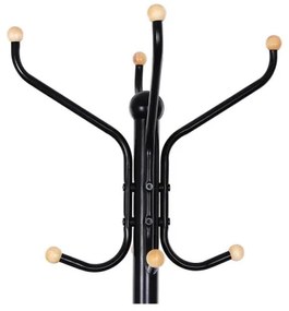 Appendiabiti da terra LINEA, nero