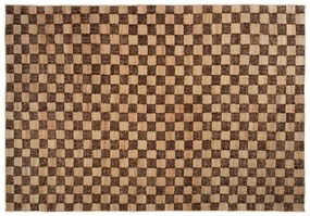 ferm LIVING - Check Wool Jute Rug 140x200 Coffee/Natural ferm LIVING