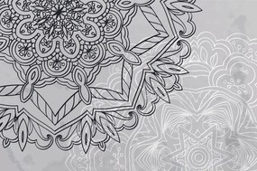 Carta da parati – Mandala in bianco e nero