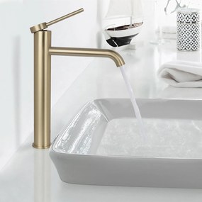Rubinetto da lavabo Rea CLIF GOLD BRUSH