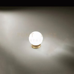 Lampada da tavolo in metallo oro opaco maga 1 luce attacco g9 d.10cm