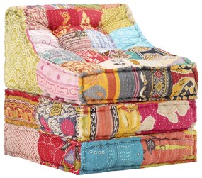 Pouf Modulare İn Tessuto Patchwork /