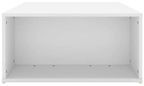 Tavolino da salotto bianco 90x67x33 cm in legno multistrato