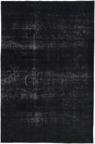 Vintage Tappeto 190x280 Nero (Iran) Annodato A Mano