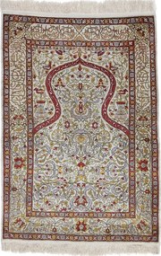 Hereke Tappeto orientale 70x110 (Tacchino) Annodato A Mano