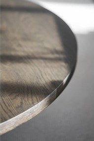 Tavolino rotondo in rovere marrone scuro ø 110 cm Boxford - Rowico